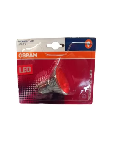 Osram decospot decoledrgu10 led par rt 16r gu10 rot